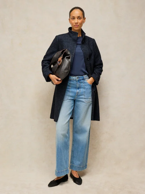 Manteau Kaia Tweedy - Navy Multi - 52/R Image 2