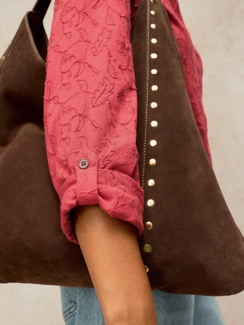 Bluse Annie mit Stickerei - Mid Pink - 52 Image 3
