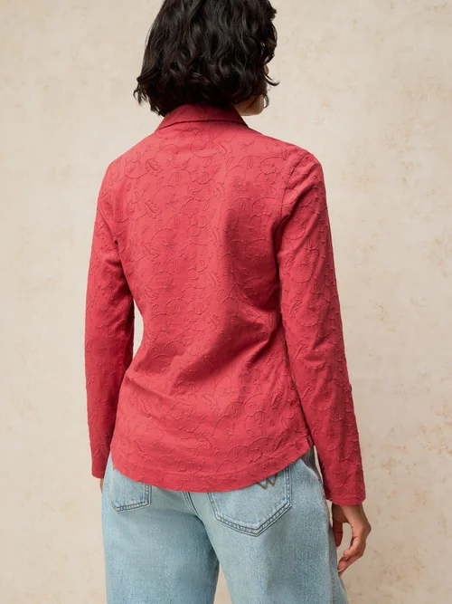 Bluse Annie mit Stickerei - Mid Pink - 52 Image 4