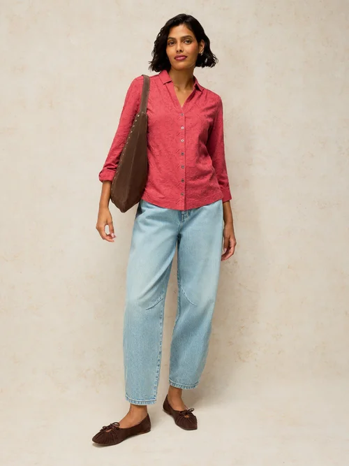 Bluse Annie mit Stickerei - Mid Pink - 52 Image 1
