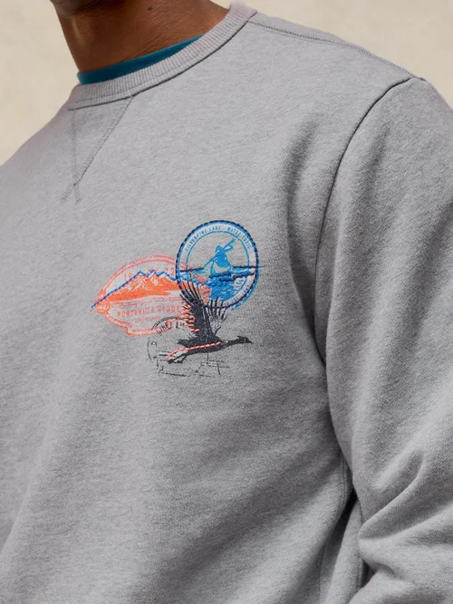 Pull graphique à col rond Sidmouth - Grey Mlt - XXL Image 2