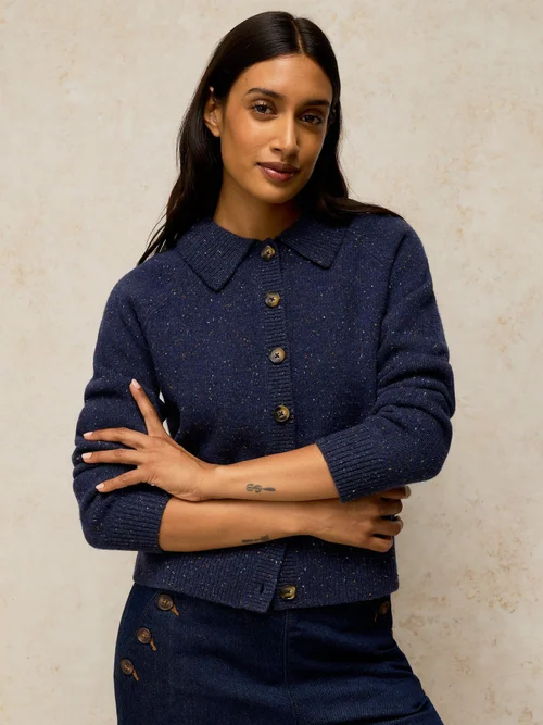 Strickjacke Shepherd aus Wollmischung - Dark Navy - 48 Image 1