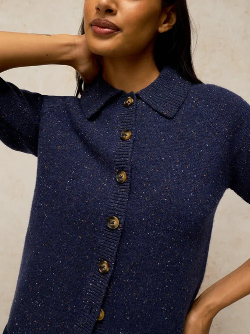 Strickjacke Shepherd aus Wollmischung - Dark Navy - 48 Image 3