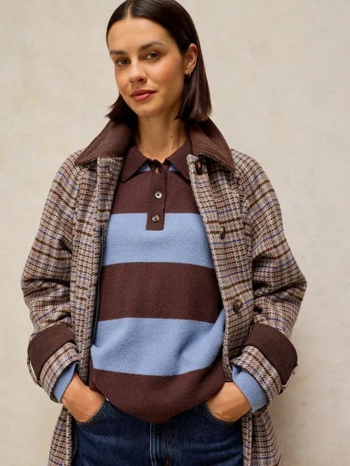 Manteau à carreaux Emmeline - Tan Multi - 52/R Image 3