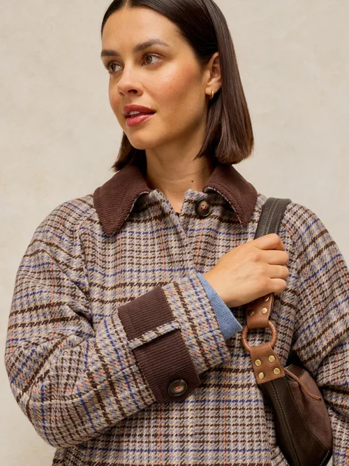Manteau à carreaux Emmeline - Tan Multi - 52/R Image 2