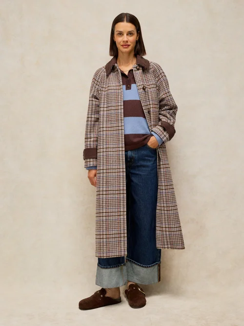 Manteau à carreaux Emmeline - Tan Multi - 52/R Image 1