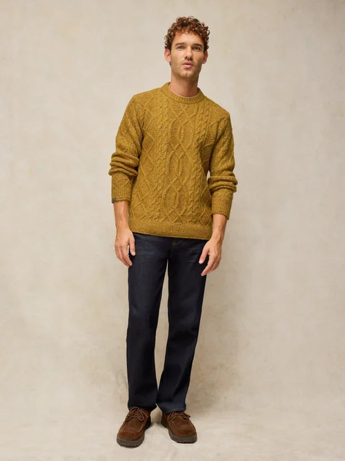 Pull en maille torsadée Ashford - Dp Yellow - XXL Image 2