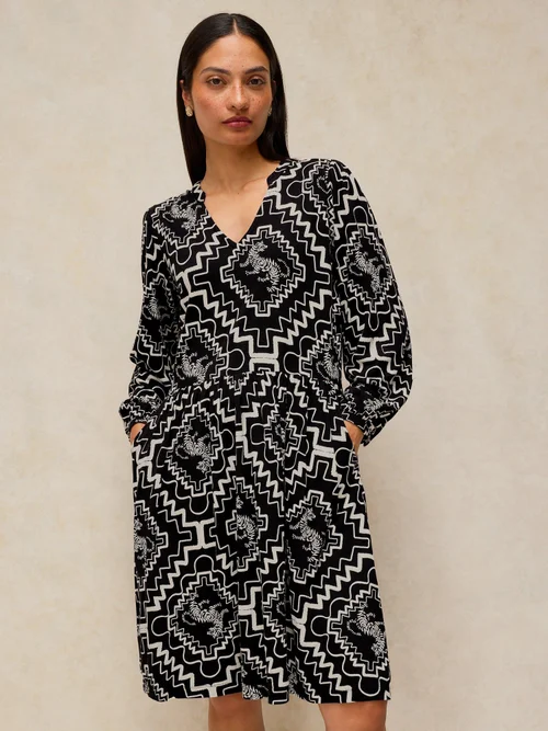 Robe en jersey Lola - Blk Pr - 52/R Image 2