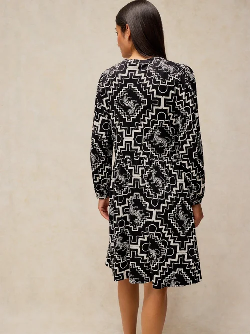 Robe en jersey Lola - Blk Pr - 52/R Image 4