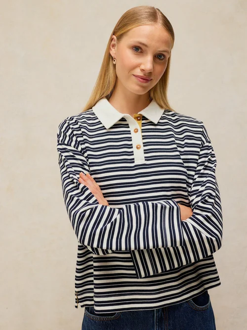 Langarm-Rugbyshirt Riley - Navy Multi - 48 Image 2