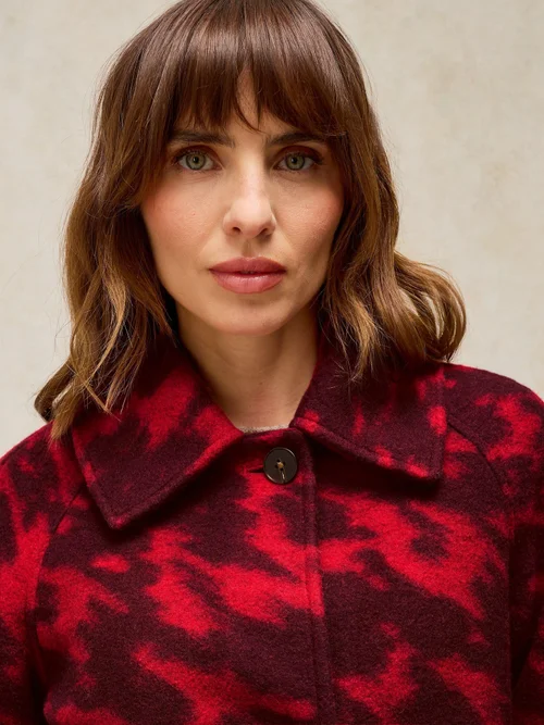 Manteau Kelsey en mélange de laine - Red Mlt - 48/R Image 3
