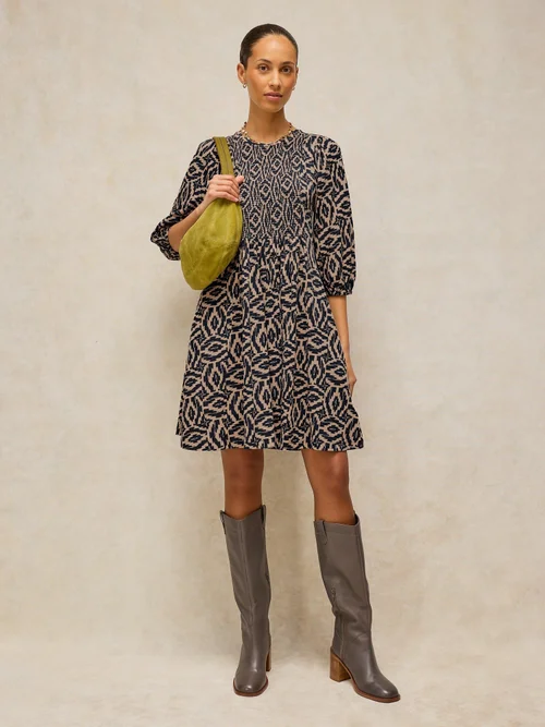 Robe courte Maeva - Navy Multi - 52/R Image 1
