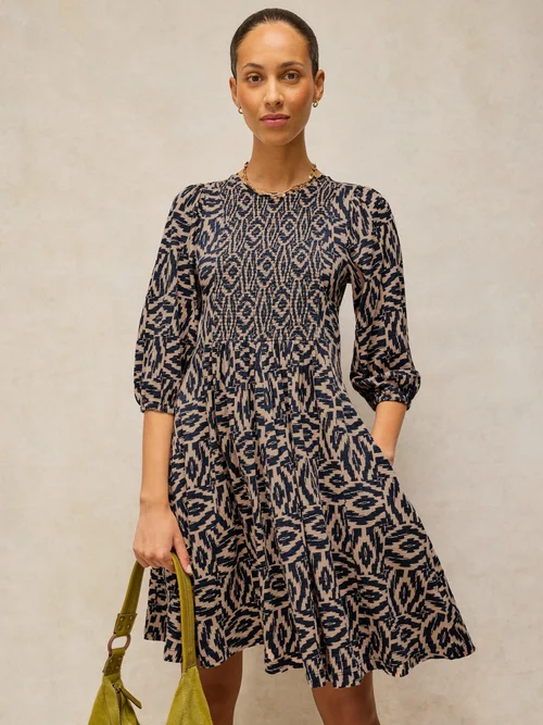 Robe courte Maeva - Navy Multi - 52/R Image 2
