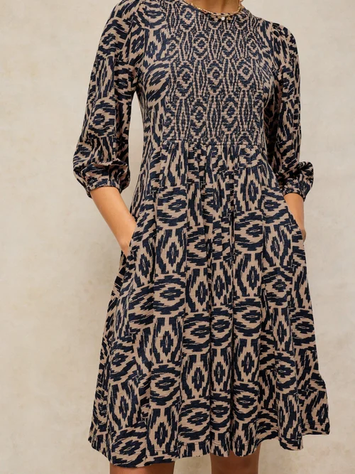 Robe courte Maeva - Navy Multi - 52/R Image 3