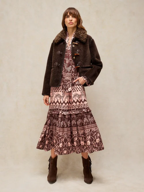 Robe Kalia à col noué - Brown Pr - 52/R Image 2
