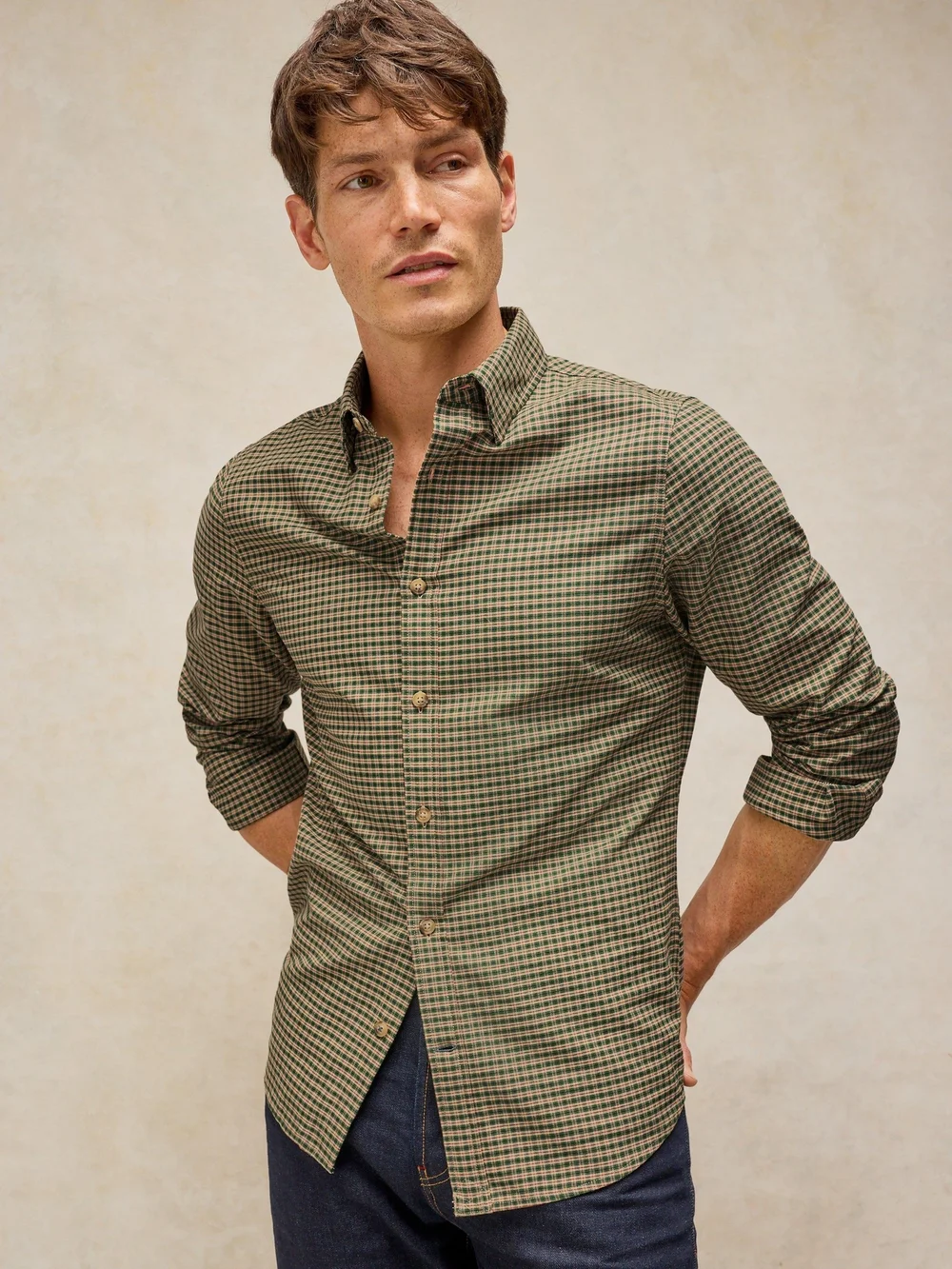 Oxfordhemd Bruton Slim Fit - Green Mlt - XXL/R Image 1