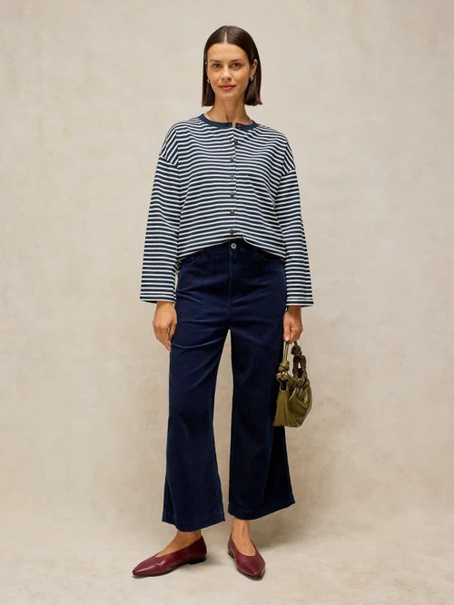 Tee-shirt Kim boutonné devant - Navy Multi - 48 Image 2