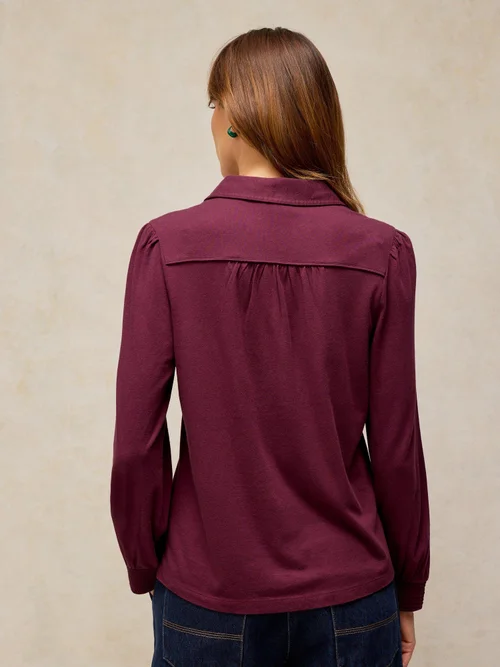 Bestickte Bluse Riley - Plum Mlt - 48 Image 4