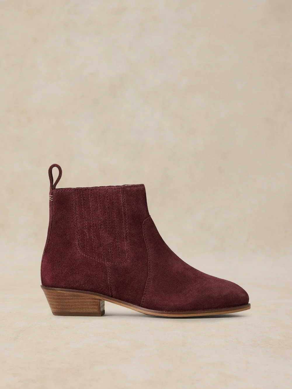Botte Chelsea en daim large - Dk Red - 41 Image 1