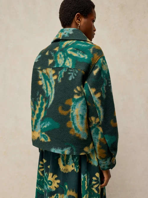 Jacke Alexa aus Wollmix - Green Mlt - 50 Image 4