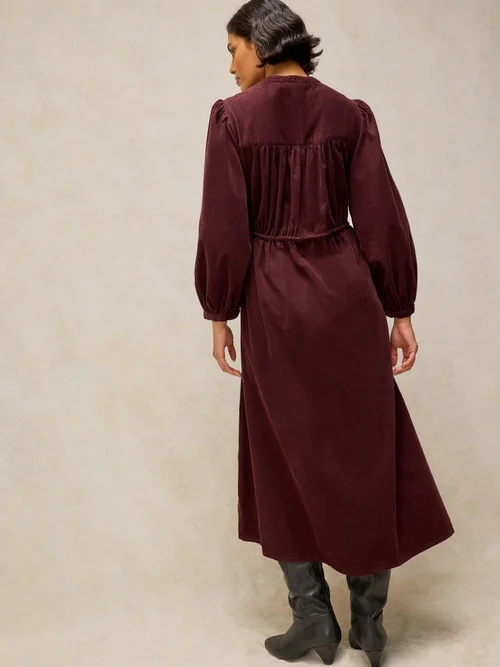 Robe bébé Lana en velours côtelé - Dk Plum - 50/R Image 4