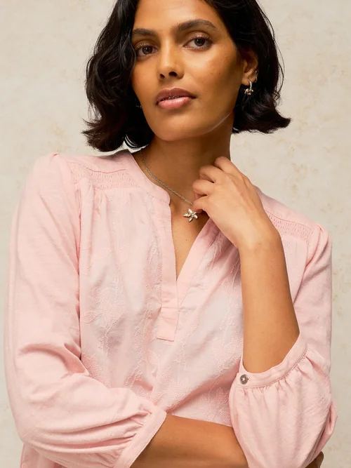 Besticktes Top Amelia - Dus Pink - 48 Image 1