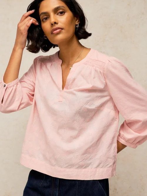 Besticktes Top Amelia - Dus Pink - 48 Image 3