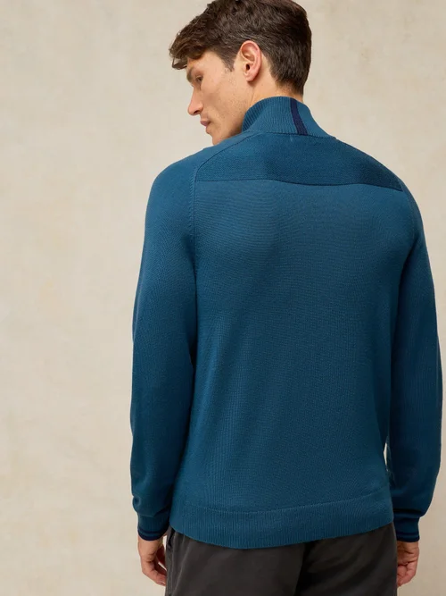 Pull col cheminée Merino Conway - Dk Teal - XS/R Image 4