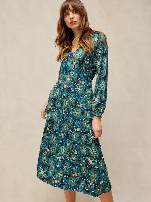 Robe Megan en jersey - Teal Mlt - 52/R Image 1