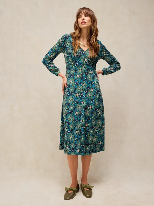 Robe Megan en jersey - Teal Mlt - 52/R Image 2