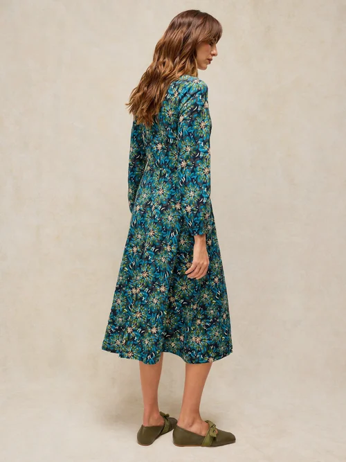Robe Megan en jersey - Teal Mlt - 52/R Image 4