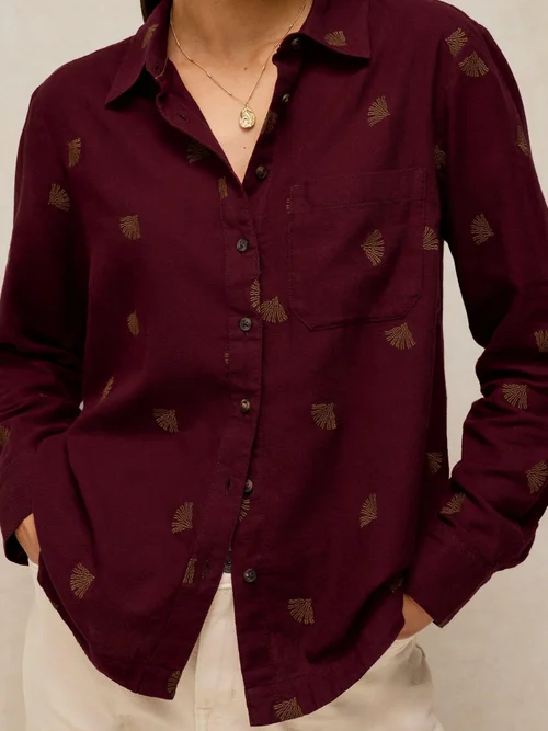 Chemise Libby en coton biologique - Dk Plum - 50 Image 3