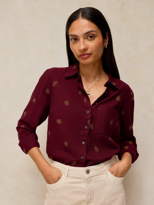 Chemise Libby en coton biologique - Dk Plum - 50 Image 1