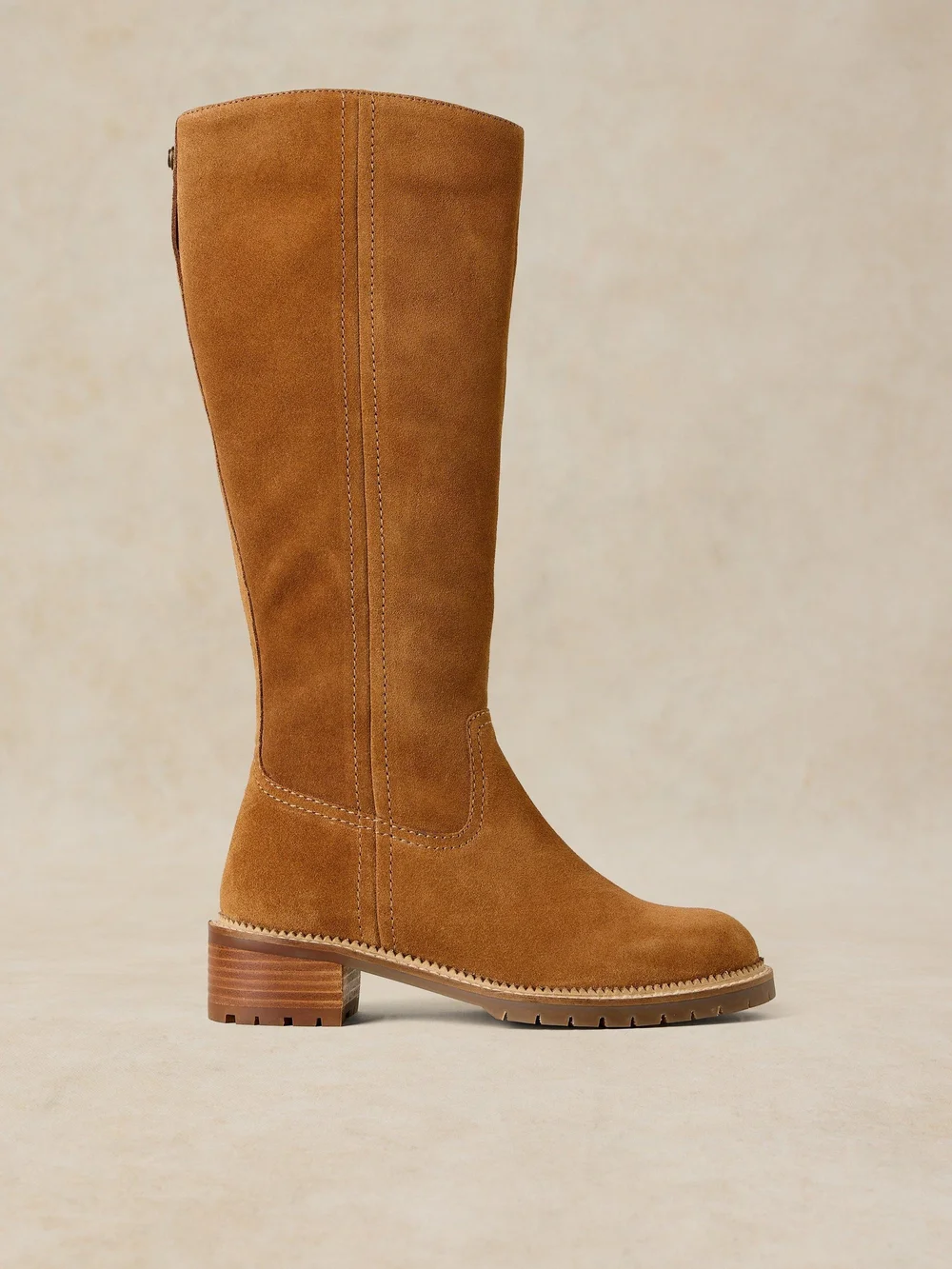 Botte haute Serena en daim jusqu'au genou - Mid Tan - 41 Image 1