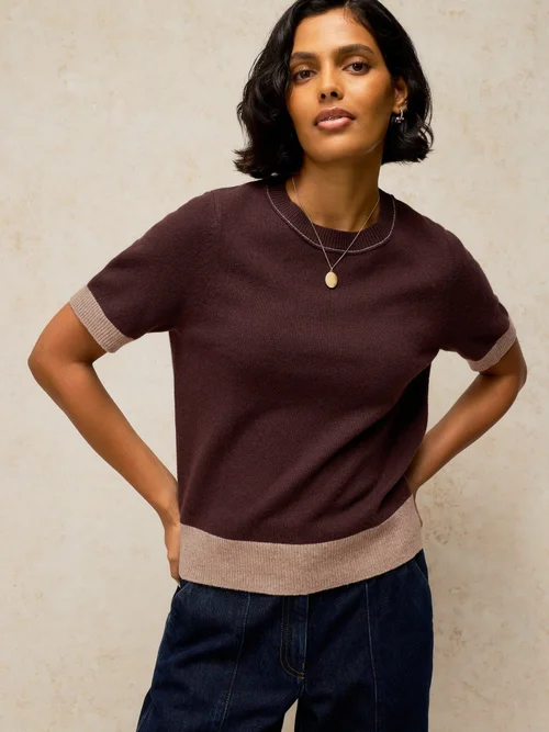 T-shirt tricoté Sansa - Dk Brown - 52 Image 2