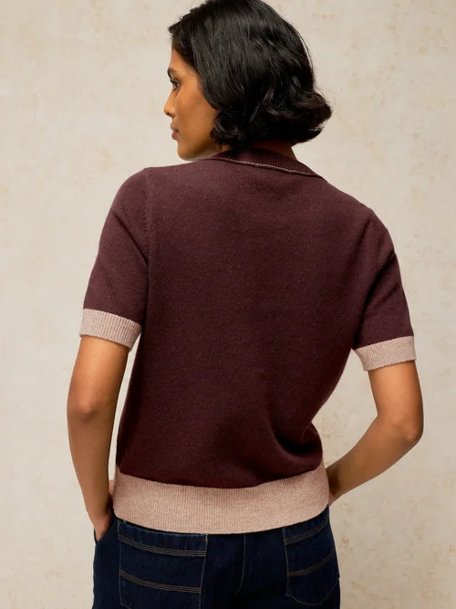 T-shirt tricoté Sansa - Dk Brown - 52 Image 4