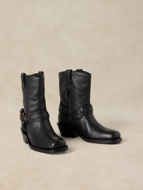 Botte de motard Liberty Western - Pure Blk - 41 Image 2