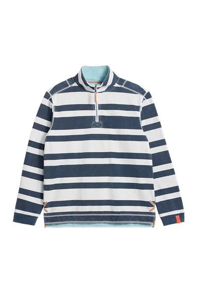 Gestreiftes Pique Sweatshirt