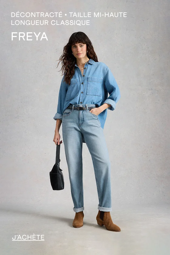 DÉCONTRACTÉ. TAILLE MI-HAUTE. LONGUEUR CLASSIQUE FREYA J’ACHÈTE