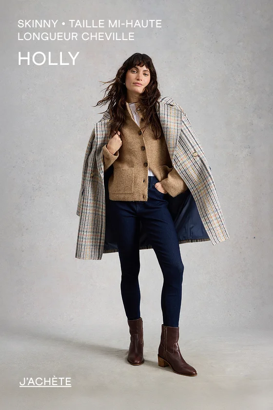 SKINNY. TAILLE MI-HAUTE. LONGUEUR CHEVILLE. HOLLY J’ACHÈTE